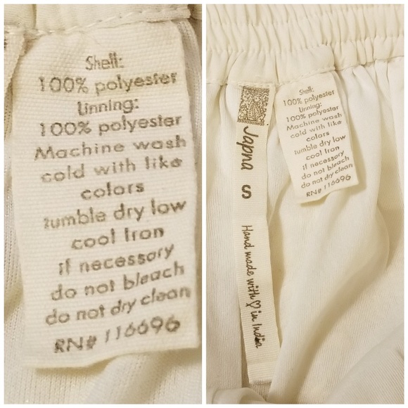 Japna Embroidered Lace Tassel Cream Shorts - Picture 7 of 7